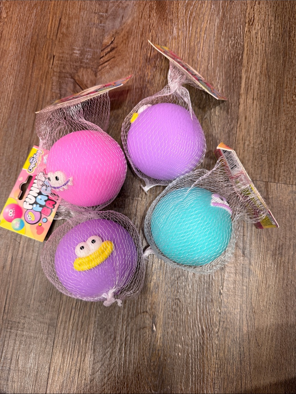 Orb Curiosities Funny Face Balls - Assorted Pink, Purple & Blue - Kids Toys